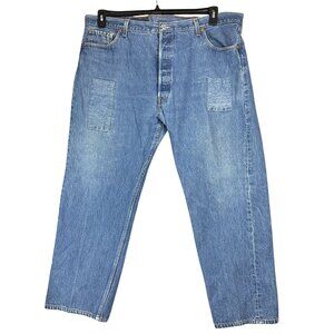 Vintage Levi’s 501XX  Jeans 46x32 Medium Wash Denim USA Straight Leg Button Fly